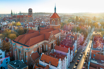 panorama miasta -kosciol sw. Jana. Pomorskie © WojciechWojcik