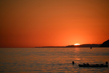 Obraz premium sunset over the sea