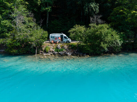 Exploring the serene shores of Lake Brienz in Interlaken, Switzerland