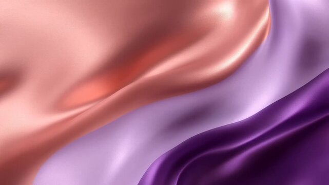 Romantic Blush Silk Fabric Background With Soft Purple And Violet Waves For Luxury Design Projects And Elegant Aesthetic Presentations