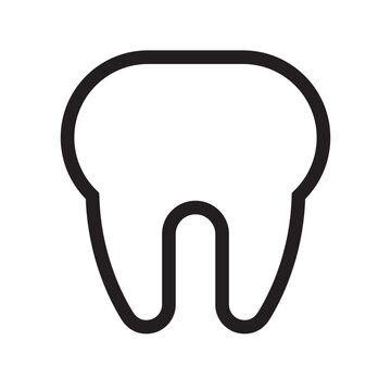Tooth icon. Dental care concept.