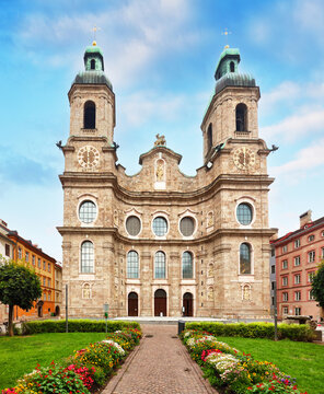 Cathedral of St. James (Dom zu St. Jakob), 18th-century Baroque cathedral in Innsbruck, Tyrol, Austria