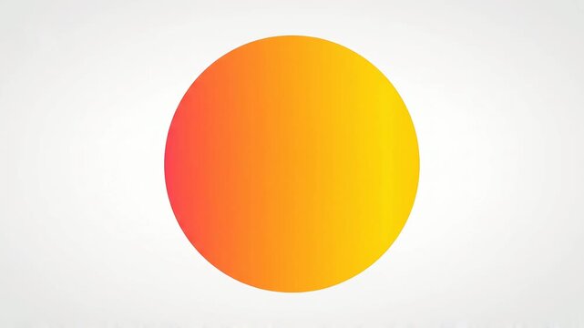 色が移ろいながら脈打つフラットな円