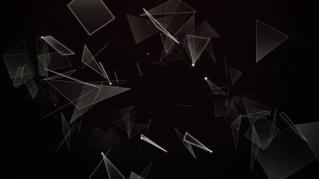 Abstract Prismatic Crystalline Shard Vortex Seamless Motion Loop 4K