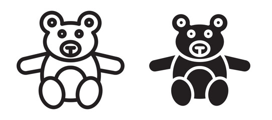 Fototapeta premium Teddy bear icon