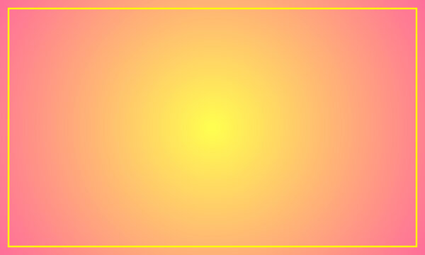 A background with a pink and yellow gradient, featuring a yellow rectangular outline.