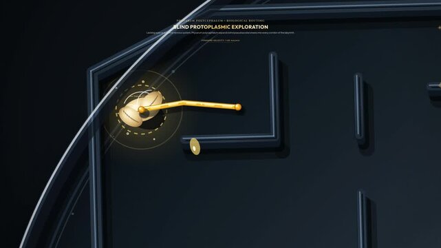 3D animation of physarum polycephalum slime mold navigating a maze demonstrating biological routing minimum spanning solution and optimal steiner tree resolved algorithm in dark mode