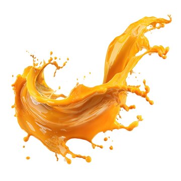 orange juice splash dynamic wave isolated on white background jpg
