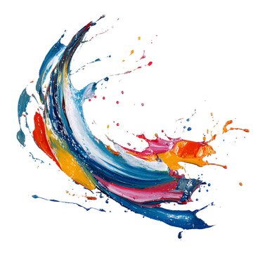 paint splash dynamic arc isolated on white background jpg