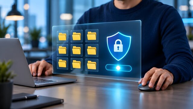 Professional Securing Digital Files With Transparent Encryption Interface And Protected Folders