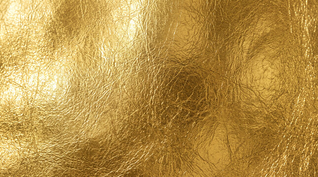 Seamless gold foil texture featuring radiant metallic highlights, rich golden tones, elegant reflections, and a luxurious glossy surface ideal for backgrounds, branding, packaging, invitations, and pr
