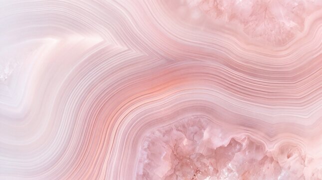 Pink Agate Slice Texture with Crystal Geode Pattern