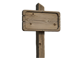 Rustic wooden sign post with blank space for text message information © Designer