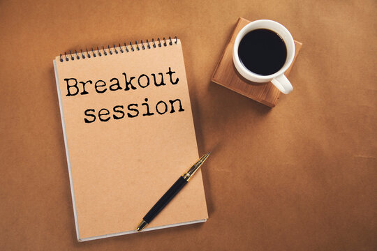 Breakout session idea written on a sticky note