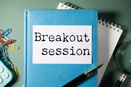 Breakout session idea written on a sticky note