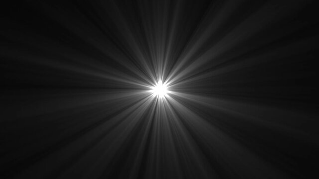 Animation white cc light rays Glitter, shiny, bright, flare footage Isolated white light rays, Shine or sun effect on cc light ray effect on black screen cc