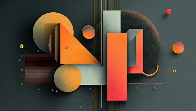 Abstract geometric composition