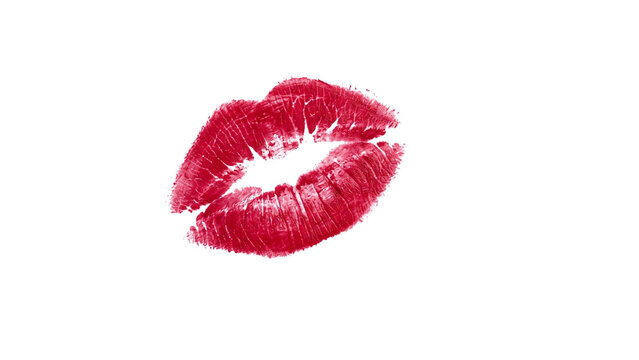lipstick mark png, Red lipstick kiss mark imprint, isolated on transparent background, red lipstick print png image
