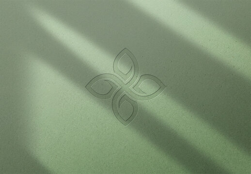 Embosse Wall Logo Mockup