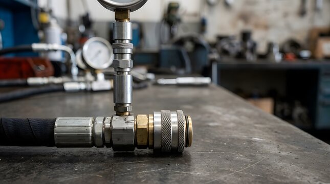 hydraulic hose pressure testing coupling for reliable connection verification and industrial fluid power maintenance