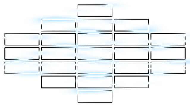 8K Glassmorphism silver rectangular grid overlay 23 boxes geometric UI dashboard pattern on transparent background