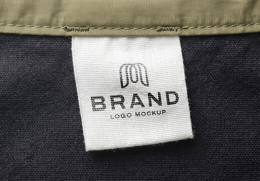 Woven Logo Tag Mockup