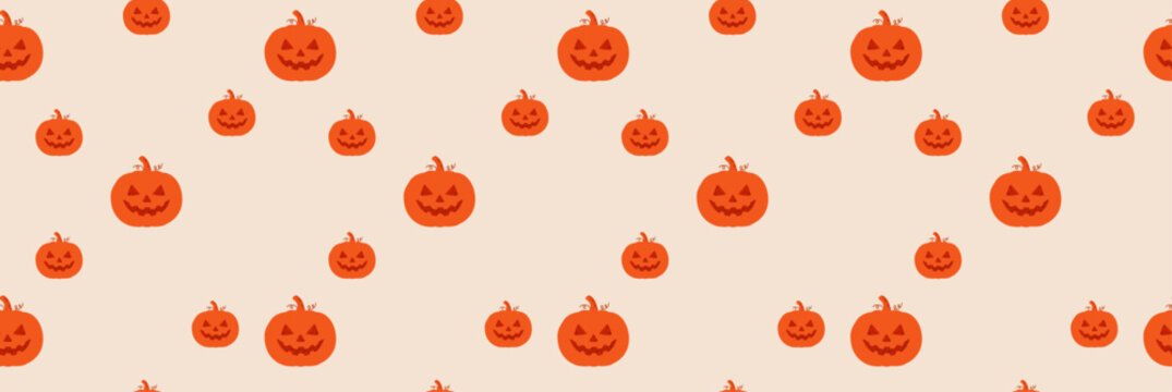 Halloween beautiful seamless pattern background.