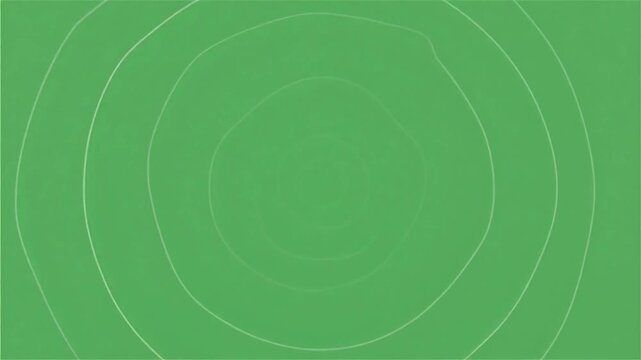 Concentric Ripple Rings Expanding on Green Screen Vector Animation 5 Seconds Video