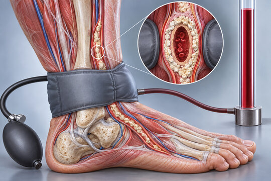 Calcified Ankle Artery Causing Falsely Elevated Pressure Reading