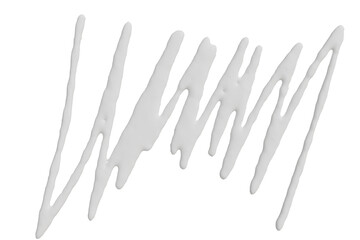 striking abstract image featuring thick, wavy, and zigzagging white lines arranged diagonally © omkuhh