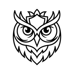 Fototapeta premium Elegant peacock line art illustration with spread tail feathers and intricate circular plumage design isolated on white background