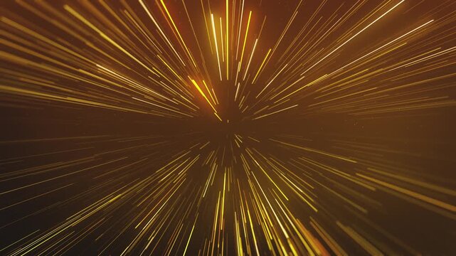 Golden Starburst Fireworks Explosion Background
Abstract shining gold starburst background with explosive particles and glowing glittering touch