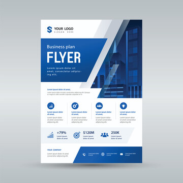Creative Corporate Flyer Template Layout design. use for brochure, poster, report cover with single page design. A4 size scale and Easy for editing