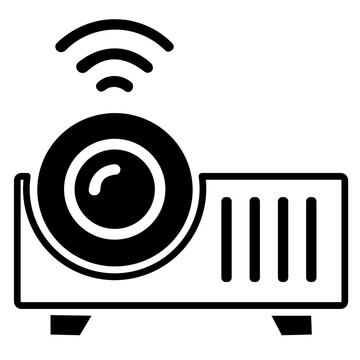 vector illustration of a digital projector