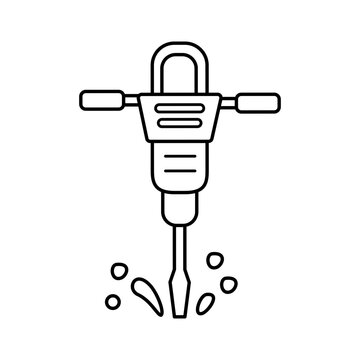 Drill Machine Icon Vector