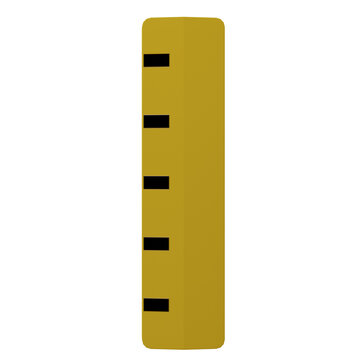 3d ruler icon isolated on transparent background
