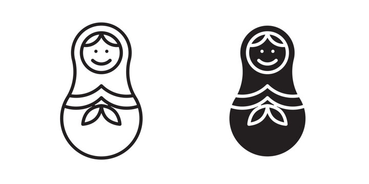 Nesting dolls icon