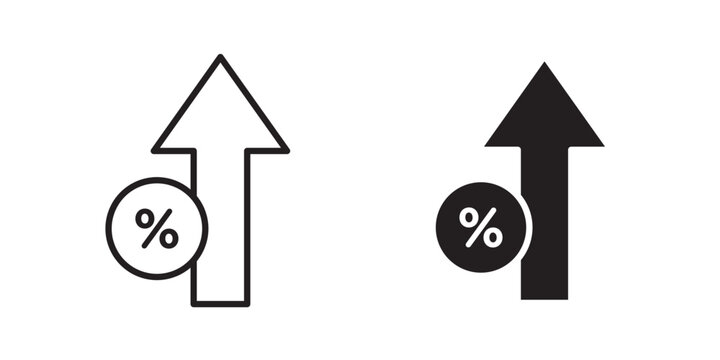 Percent down icon