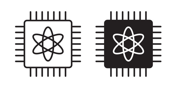 Quantum computing icon