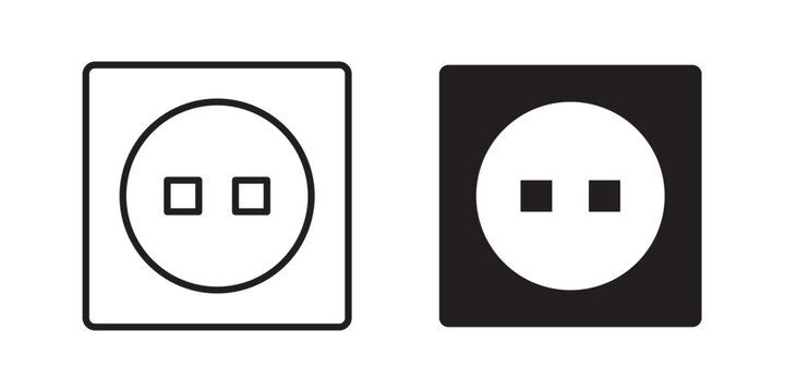 Round socket icon