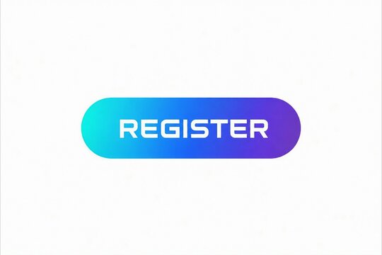 Modern register button with gradient blue purple color