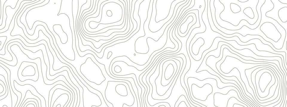  topographic map contour lines pattern with white background for modern design projects and geographic data visualization.