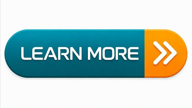 Modern pill-shaped button with learn more text and arrow icon
