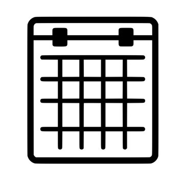 Calendar Icon with Date Grid 2