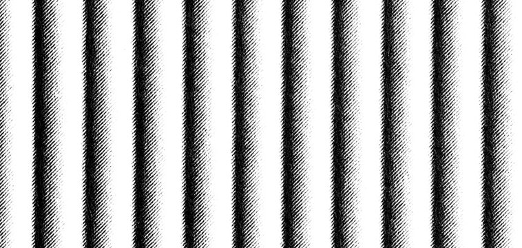 Evenly spaced vertical dark lines form a clean monochrome printed halftone stripe pattern.