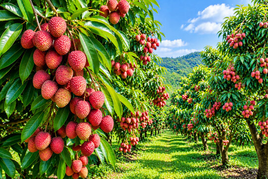 The most famous and beautiful litchi garden in the world
