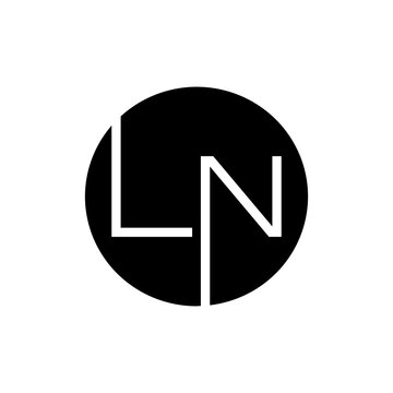 LN circle logo design for business