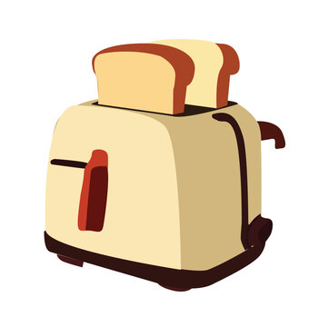 toaster vintage old retro and bread tost