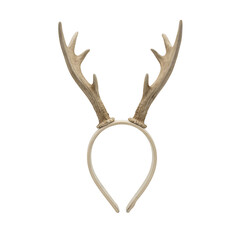 Gold reindeer headband with antlers © MDRASIDHASAN