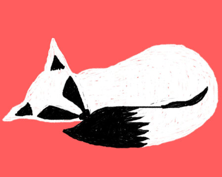 Sleepy wolf